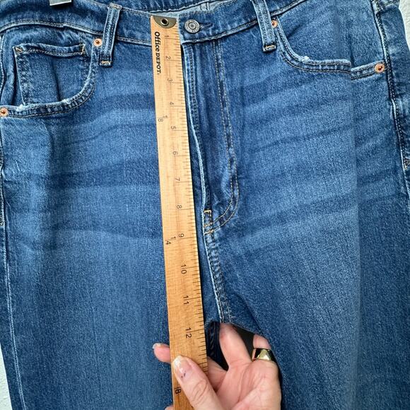 GAP 90s Loose High Rise Jeans Blue Women’s Size 31 Straight Leg - Picture 12 of 14